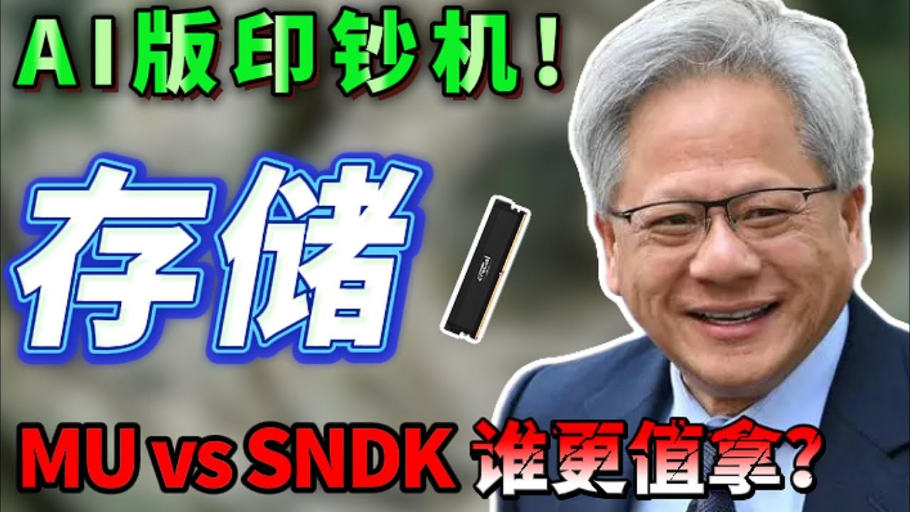 AI 的“隐形主线”，英伟达再强，也得等它们，MU vs SNDK： 谁更值拿？  MU，SNDK  