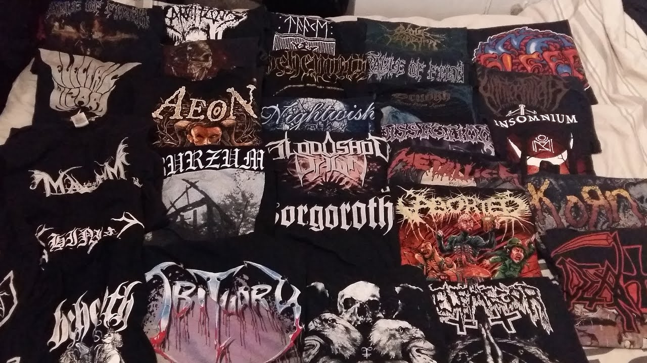 My Heavy Metal Band T-shirts - YouTube