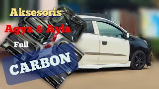 Modifikasi Agya & Ayla Aksesoris Full Carbon Daihatsu Ayla