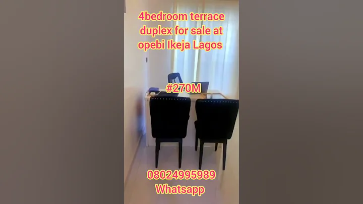 4bedroom terrace duplex for sale at opebi Ikeja Lagos Nigeria for #270m