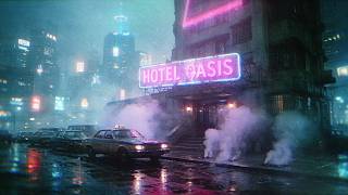 Hotel Oasis | The Last Hotel in Sector 12 | Calm Cyberpunk ASMR (8 Hours)