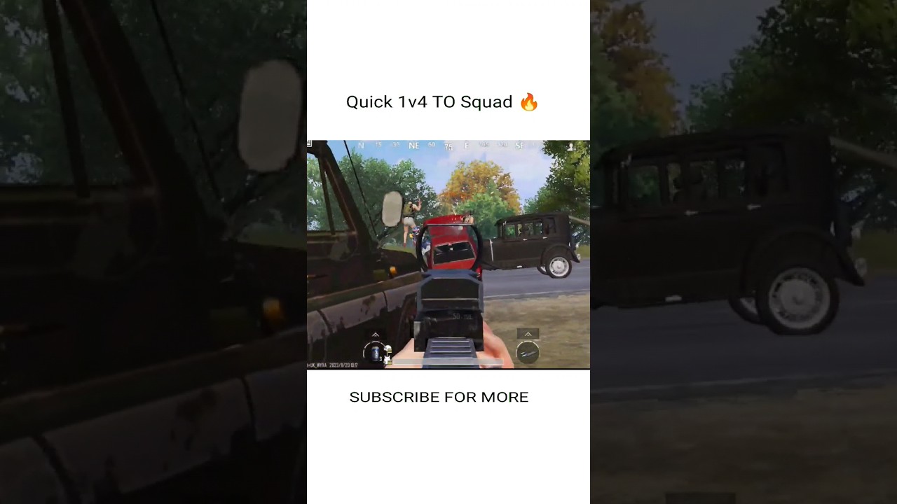 To Squad Rush Quick 1v4 🔥 WAIT FOR END 