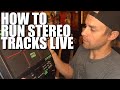 How To Run Stereo Tracks Live (DDIY Vlog)