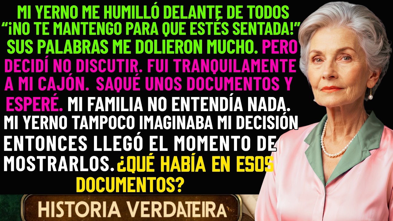 Ayer, a las diez de la mañana, mi yerno señaló con el dedo la butaca donde me siento cada tarde y me gritó: "Vieja, limpia bien esta casa. No te mantengo para que estés sentada". Setenta y cuatro...