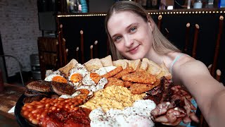 10K Calorie English Breakfast Challenge | GIRLS VS FOOD