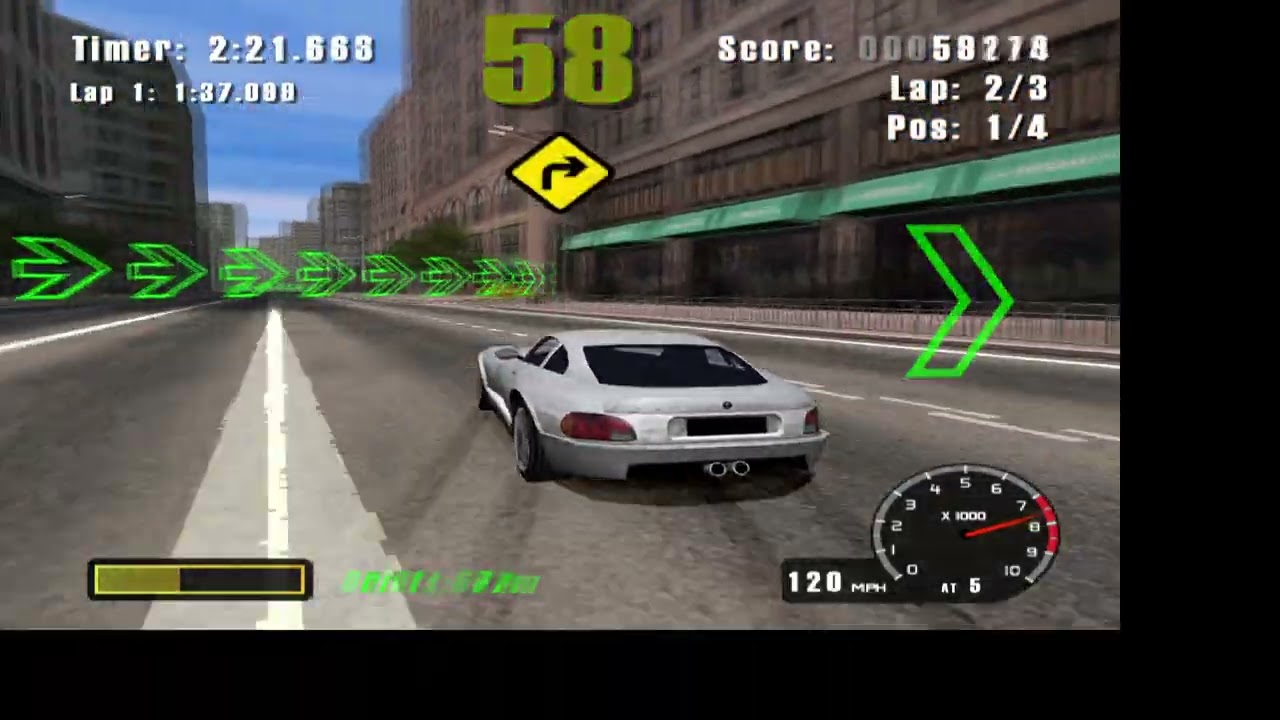 Burnout 1 Playstation 2  Gridlock USA