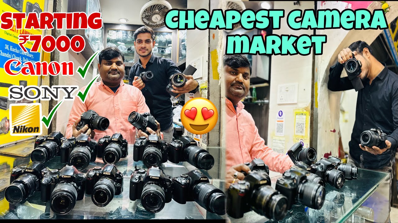 Delhi camera market मात्र 7000 में😱 nikon sony canon all camera