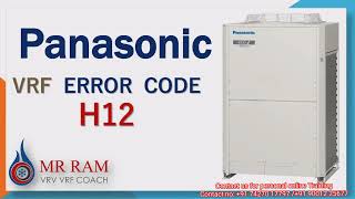 Panasonic VRF Error code H12(English)