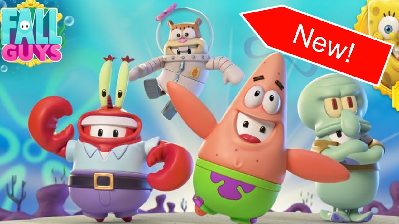 Spongeguy New fall guy Sponge Bob skins - YouTube
