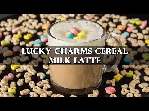 Lucky Charms Cereal Milk Latte Recipe