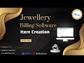 Jewellery Billing Software | Item Creation Tutorial | Dikshi Technologies |@dikshi_tech