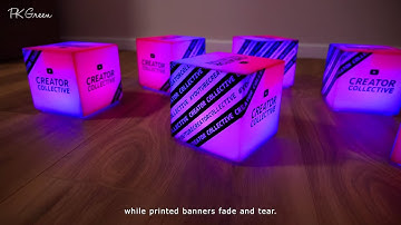 LED Lightboxes Feature Wireless Operation and Custom Branding for Corporate Events | PK Green