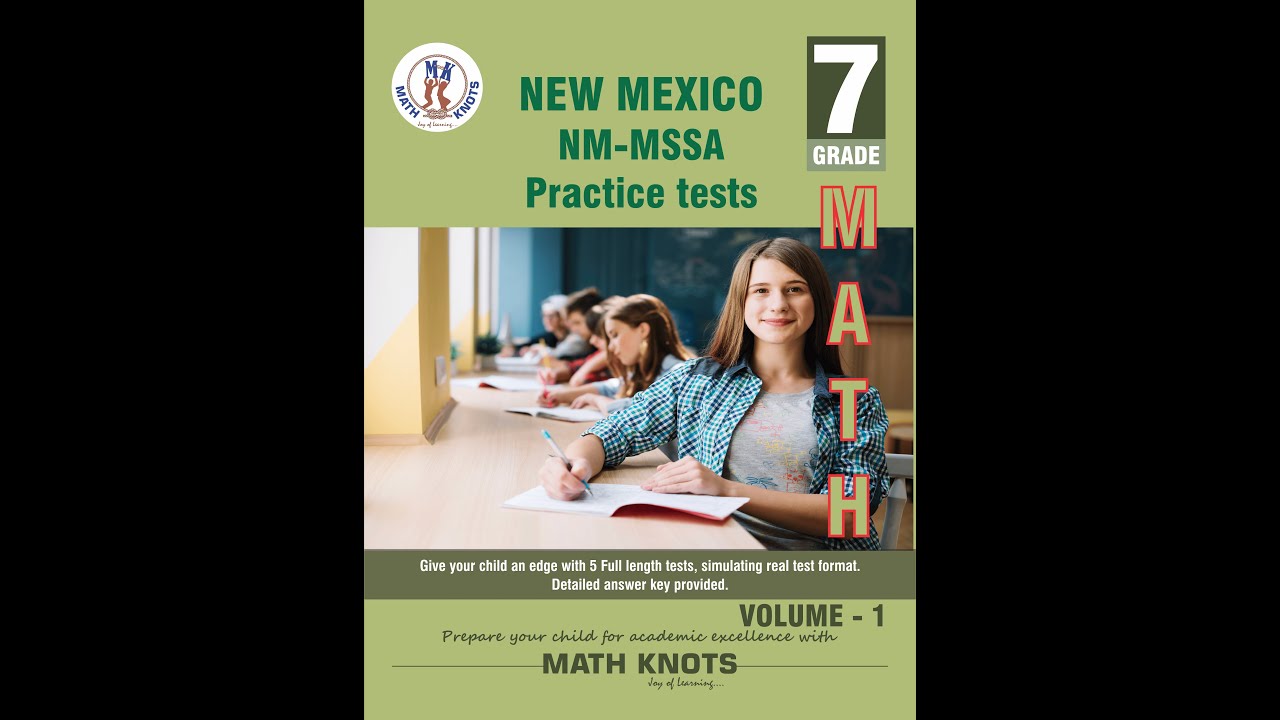 Book Preview Video | New Mexico , NM-MSSA | 7th Grade Math Practice Tests ,Volume 1