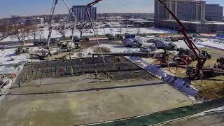 Concrete Mat Pour Time-lapse