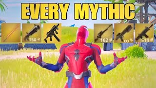 I USED EVERY MYTHIC WEAPON! (Fortnite)