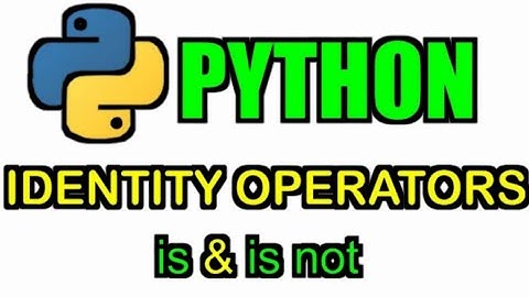 IDENTITY OPERATORS IN PYTHON PROGRAMMING WITH EXAMPLE PROGRAMS || PYTHON PROGRAMMING IN TELUGU