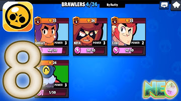 Brawl Stars: Gameplay Walkthrough Part 8 - My Brawlers in Gem Grab (iOS, Android)