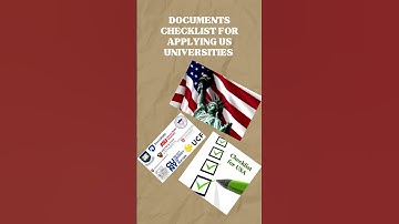 Documents Checklist for Applying US Universities || #documentschecklist #masters