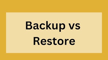 Backup vs Restore | Definition, Origin and Key Differences