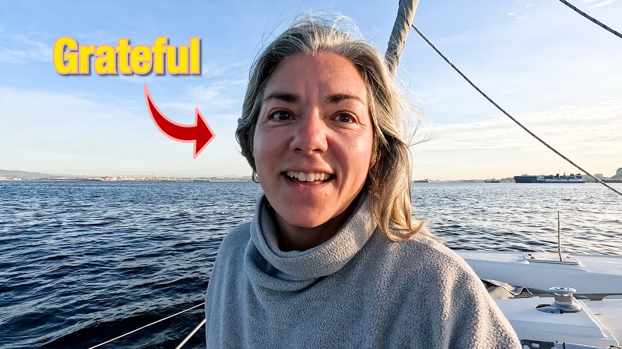 ⁣Out of the Storm & Into Gibraltar: I LOVE this about cruising.