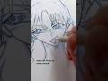 finishing a quick anime sketch