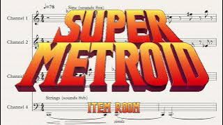 Item Room - Super Metroid (SNES, 1994) OST - Transcription