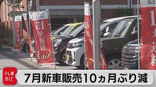 国内新車販売 10ヵ月ぶりマイナス（2021年8月2日）