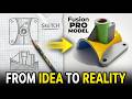 How to Split Body in Autodesk Fusion -  Exercise 63