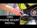 How to install a Ciro phone mount on a motorcycle: 2016 Indian Roadmaster