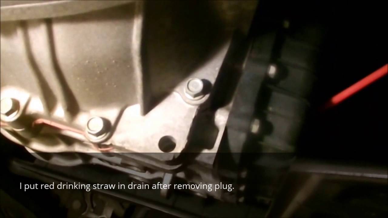 Hyundai Accent 2011 Automatic Transmission Fluid ATF Change #1 - YouTube
