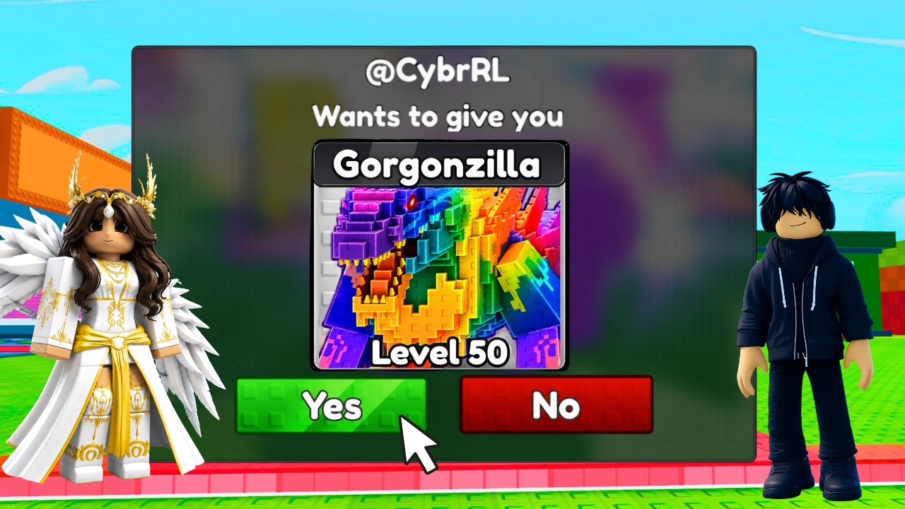 Trading From NOTHING to RAINBOW GORGONZILLA In Be A Lucky Block (Roblox)