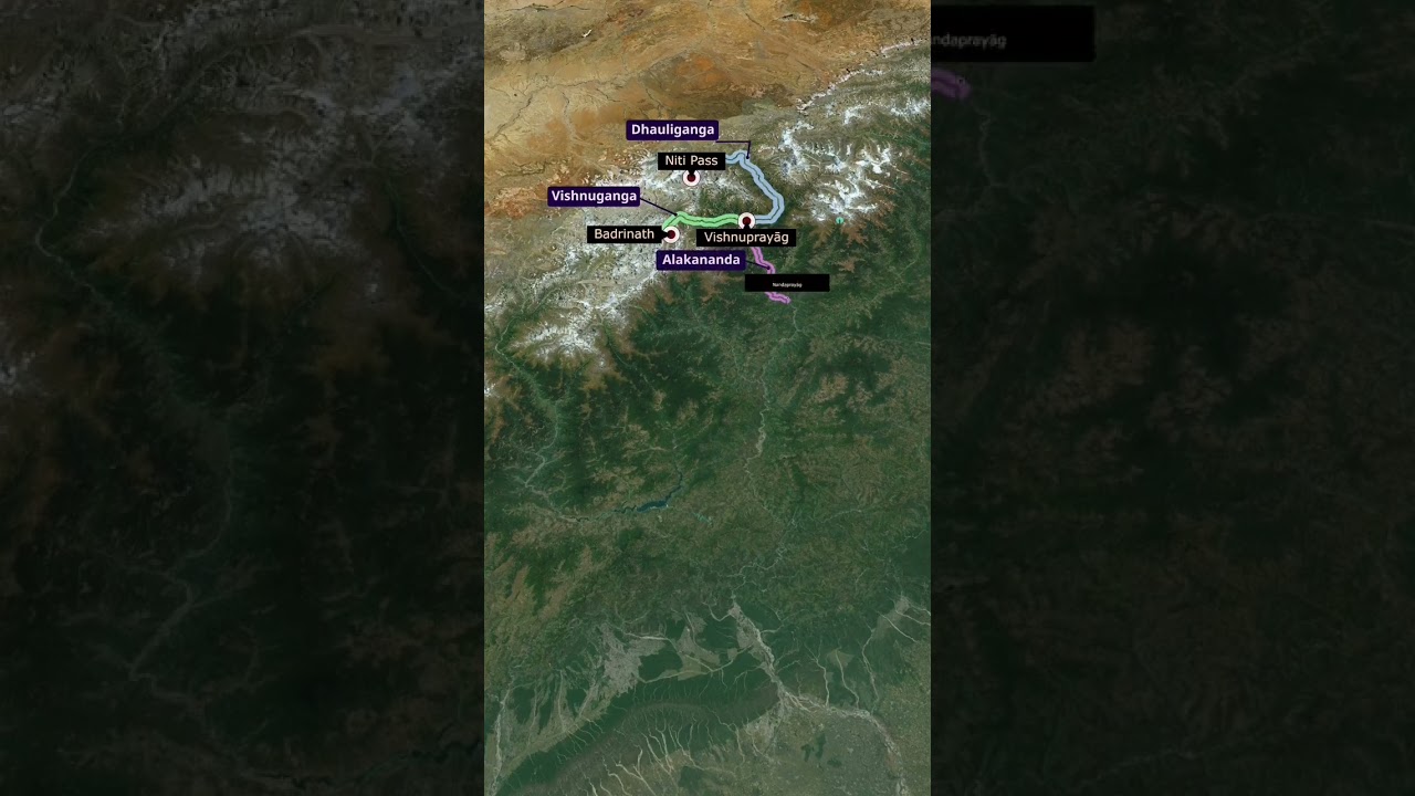 making of ganga river map expiation 