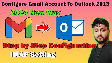 How to configure Gmail(2024 NEW WAY) in outlook 2013 | Outlook setup in hindi
