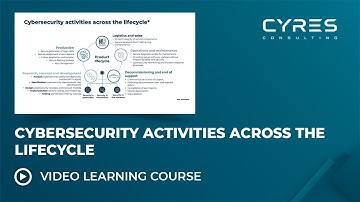 The Different Cybersecurity Activities Across the Product Lifecycle (Lesson 5/6) | CYRES Consulting