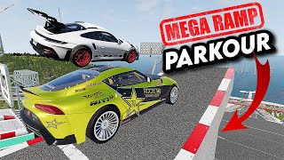 Big High Ramp Jumps with Expensive Sports Lux Cars Crashes #2 - BeamNG Drive