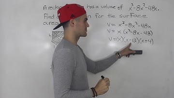 MCR3U - Factoring Word Problem with Surface Area - Grade 11 Functions