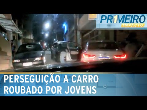 Video policia-persegue-carro-roubado-por-adolescentes-em-sp