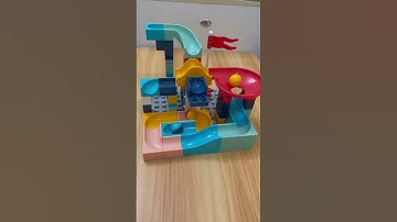 Oddly Satisfying Video 🔴 Marble Run Slide Building Blocks