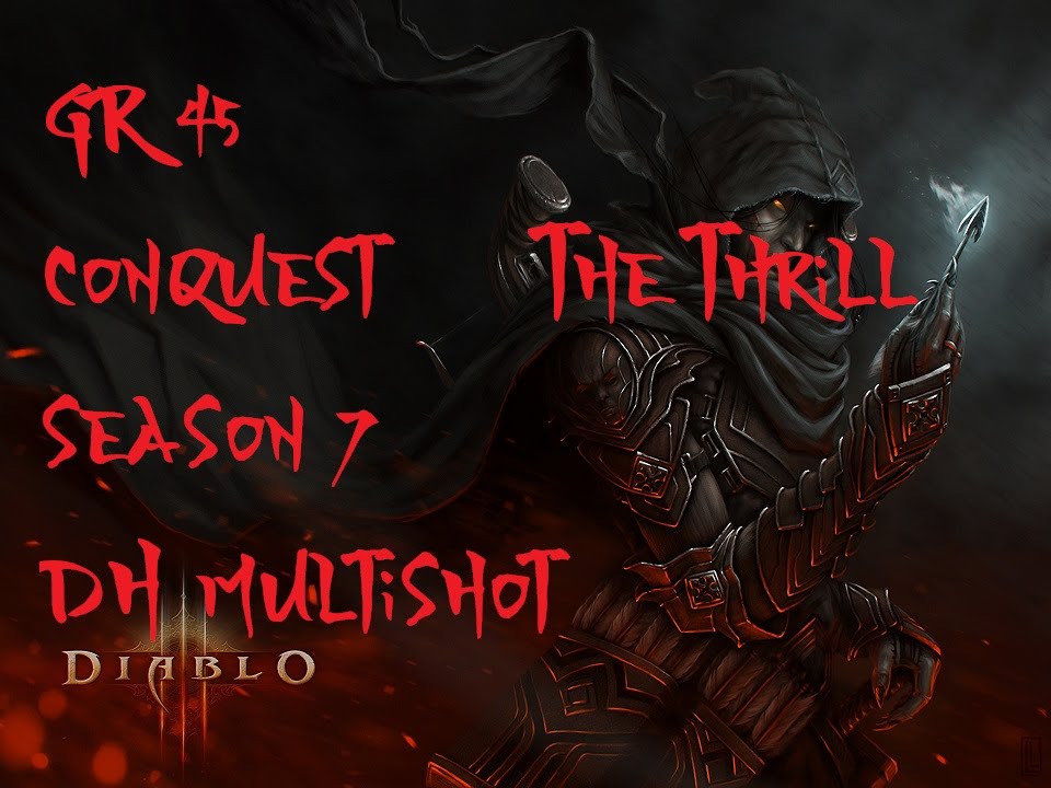 Diablo 3: GR45 DH Multishot without any set items, conquest season 7 ...