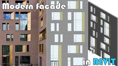 Learn Revit in 5 minutes: Modern facade #2