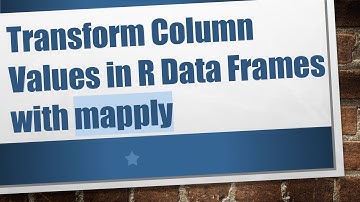 Transform Column Values in R Data Frames with mapply
