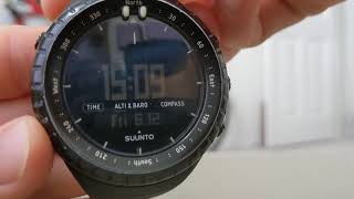 Suunto Core: Changing the Time and Date