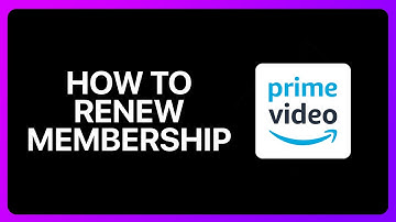 How To Renew Amazon Prime Video Membership Tutorial