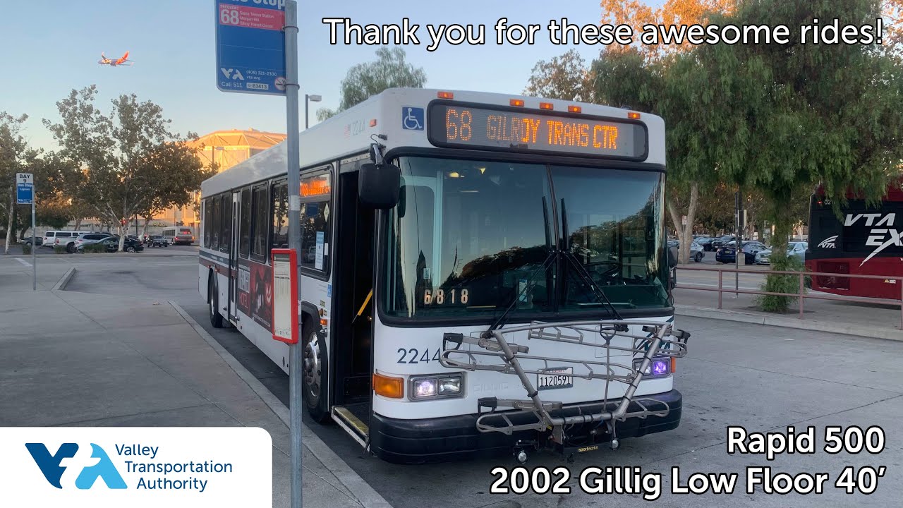 Backup Fleet | VTA 2244 on Route 500 Rapid - 2002 Gillig Low Floor 40'