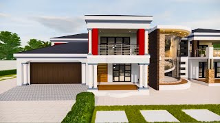 6 Bedroom Double Storey design idea | Double Storey design  Hip roof double storey 30mx19