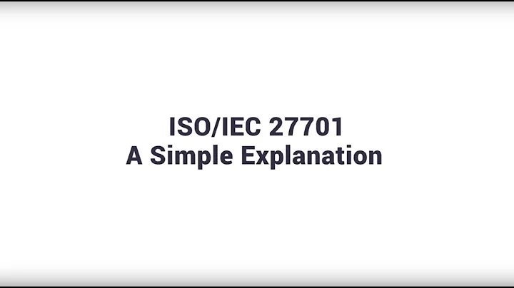 ISO/IEC 27701 - A Simple Explanation