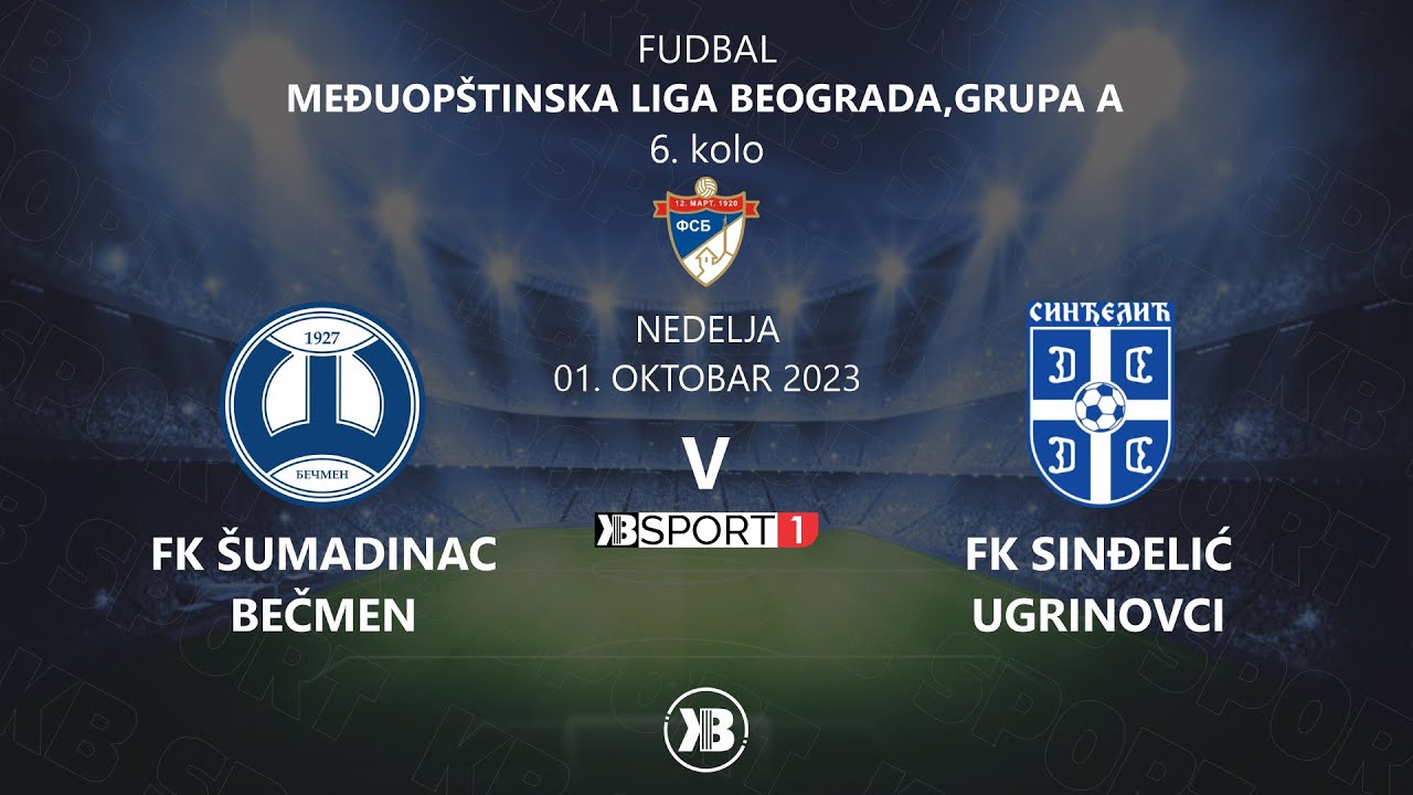 FK Šumadinac (Bečmen) - FK Sinđelić (Ugrinovci) | 01.10.2023