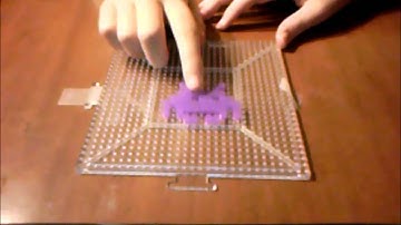 Perler Beads - Space Invader Speedart