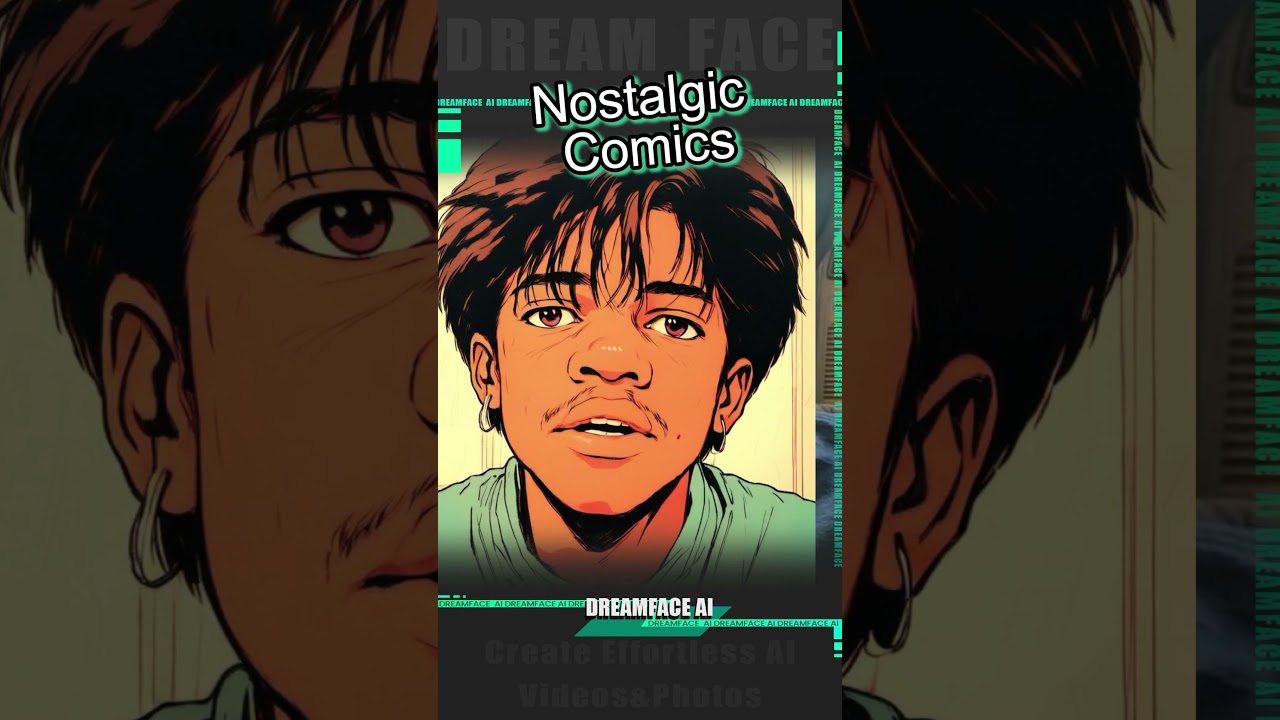 Amazing Nostalgic comic transformation with DreamFace AI