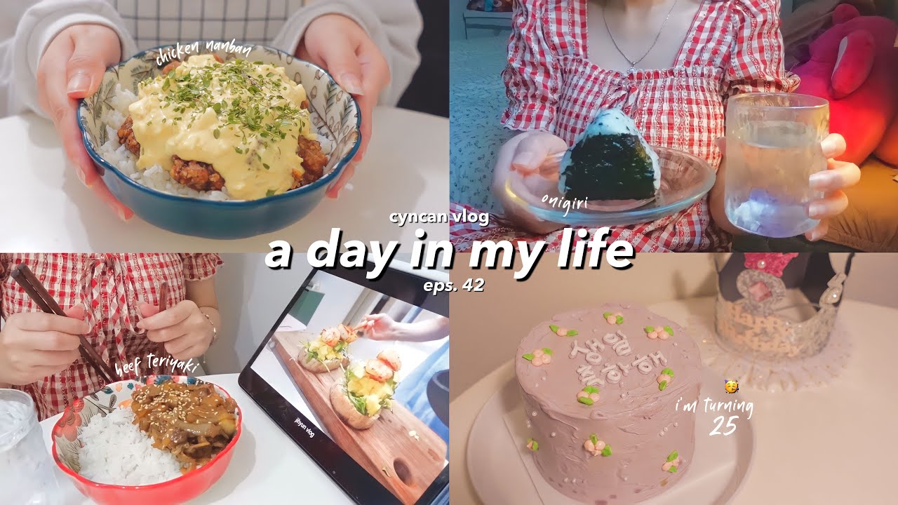 A Day In My Life Anak Kost : Japanese Food Onigiri 🍙 Chicken Nanban 🍛 Beef Teriyaki 🥩 | Cyn can